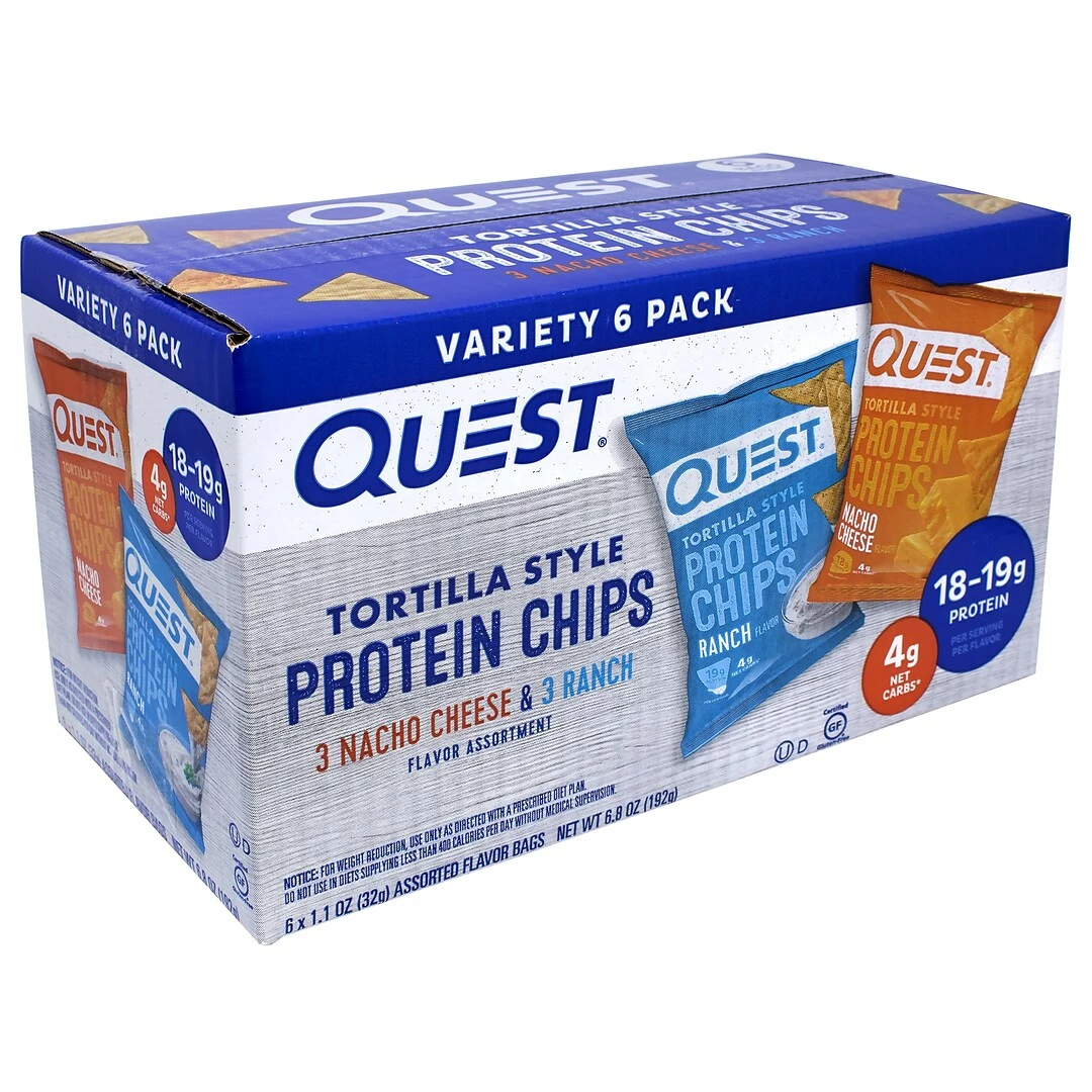Quest Tortilla Style Protein Chips, Variety Pack, 1.1 Oz., 6/Box (220-01145) - Image 4