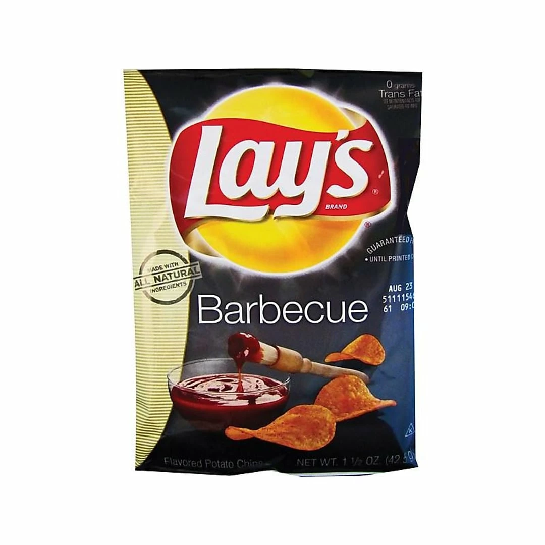 Lay's Chips, Barbeque, 1.5 Oz., 64/Carton (FRI44358)