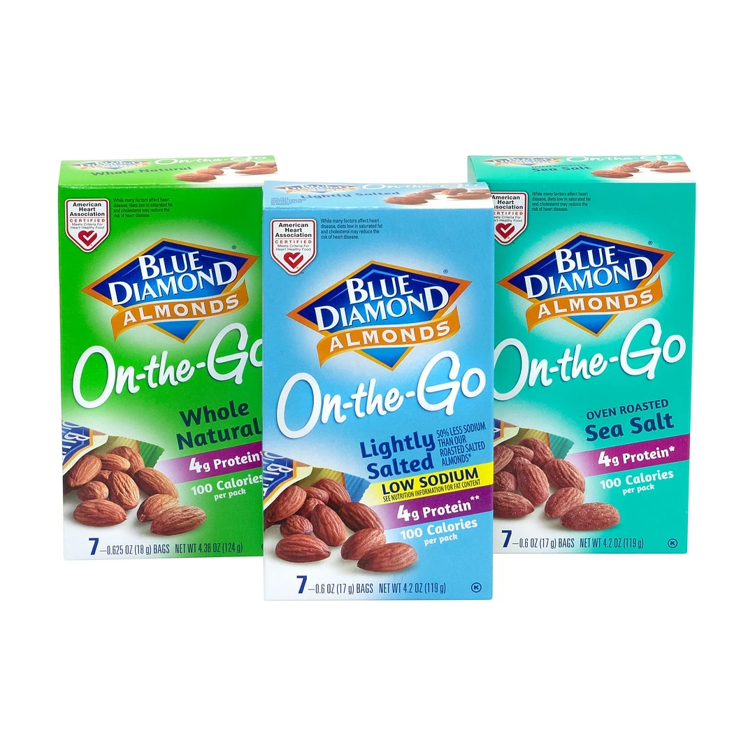 Blue Diamond Almonds Variety On-The-Go Pouches, 0.625 Oz., 42/Pack (220-00796) - Image 3
