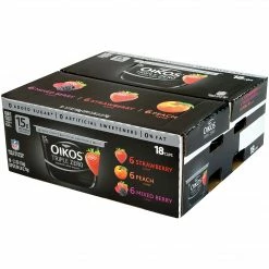 Dannon Oikos Triple Zero Blended Greek Nonfat Yogurt Variety Pack, 5.3 Oz., 18/Pack (902-00027) 9 Dannon Oikos Triple Zero Blended Greek Nonfat Yogurt Variety Pack, 5.3 Oz., 18/Pack (902-00027) -Mrs. Fields shop unnamed file 1102