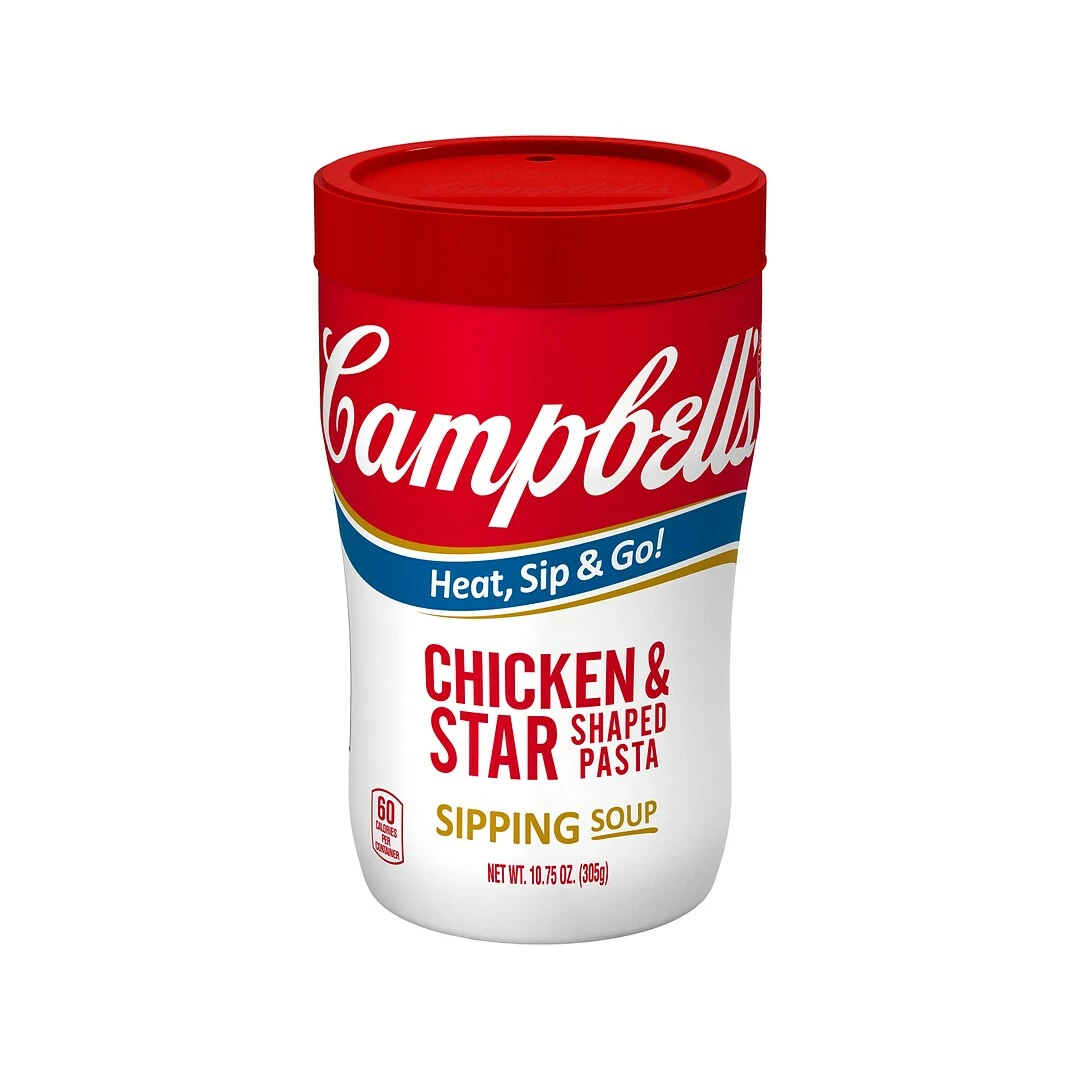 Campbell's On The Go Chicken & Star Shaped Pasta Soup, 10.75 Oz., 8/Pack (15076) - Image 2