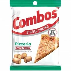Combos Pizzeria Pretzel Baked Snacks 6.3 Oz Bag, Pack Of 12 (MMM42006)