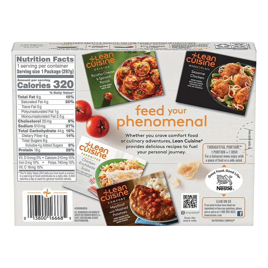 Lean Cuisine Favorites Lasagna With Meat Sauce, 3/Pack (166682) - Image 3