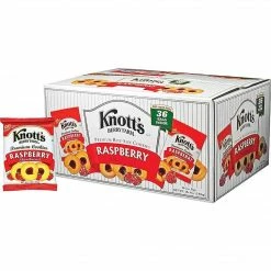 Knott's Berry Farm Cookies, Raspberry, 2 Oz., 36/Carton (BIS59636)