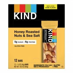 KIND Bar, Honey Roasted Nuts & Sea Salt, 1.4 Oz., 12/Box (PHW19990)