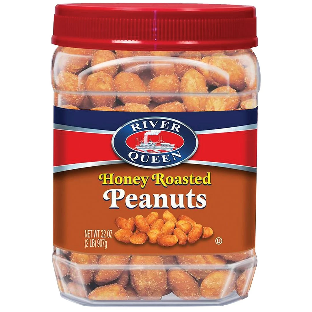 River Queen Honey Roasted Peanuts, 32 Oz.
