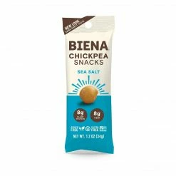 BIENA Chickpea Snacks Sea Salt, 1.2 Oz, 10 Count, Pack Of 2 (307-00243)