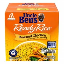 Uncle Ben's Ready Rice Roasted Chicken Flavored 8.8oz Pouches 6CT