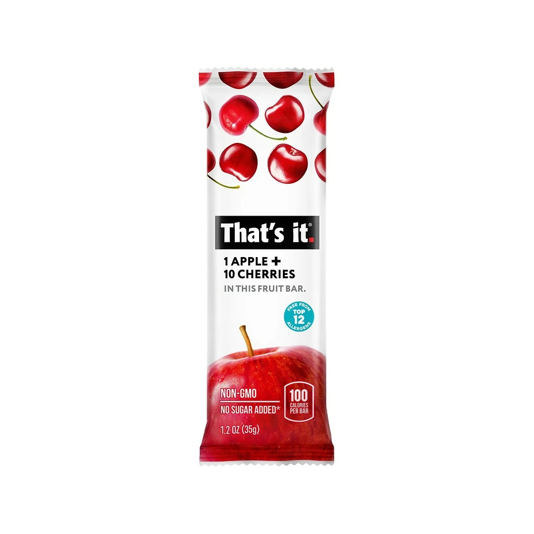 Thats It. Fruit Bar, Apple And Cherries, 1.2 Oz., 12/Pack (1022C) - Image 2