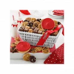 Mrs. Fields Nibblers Cookie, Brownie Bite And Frosted Cookie Sweet Sampler Basket, Assorted Flavors