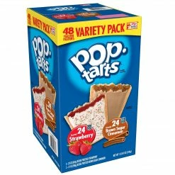Kellogg's Pop Tarts Bars, Strawberry & Brown Sugar Cinnamon, 48/Carton (220-00456)
