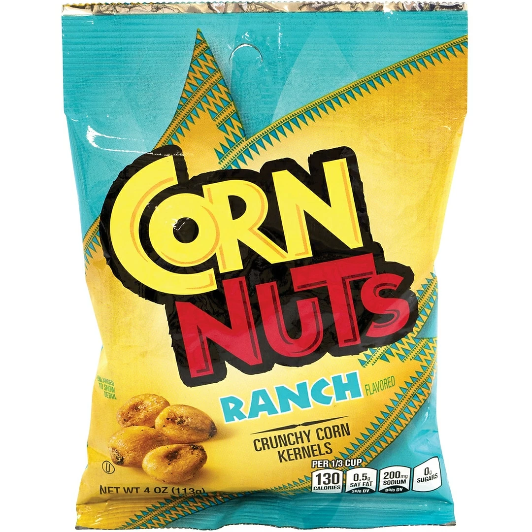 Corn Nuts® Crunchy Corn Kernels, 4 Oz. Bags, Ranch, 12/Box (07311)