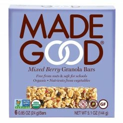 MADEGOOD Organic Mixed Berry Granola Bars, 0.85 Oz, 6/Pack (307-00245)