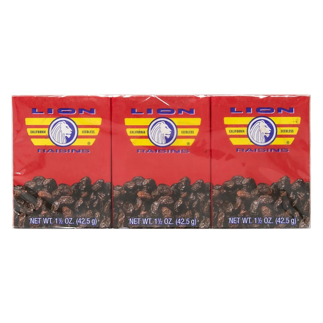 Lion California Seedless Raisins, 1.5 Oz, 36/Pack (308-01001) - Image 2