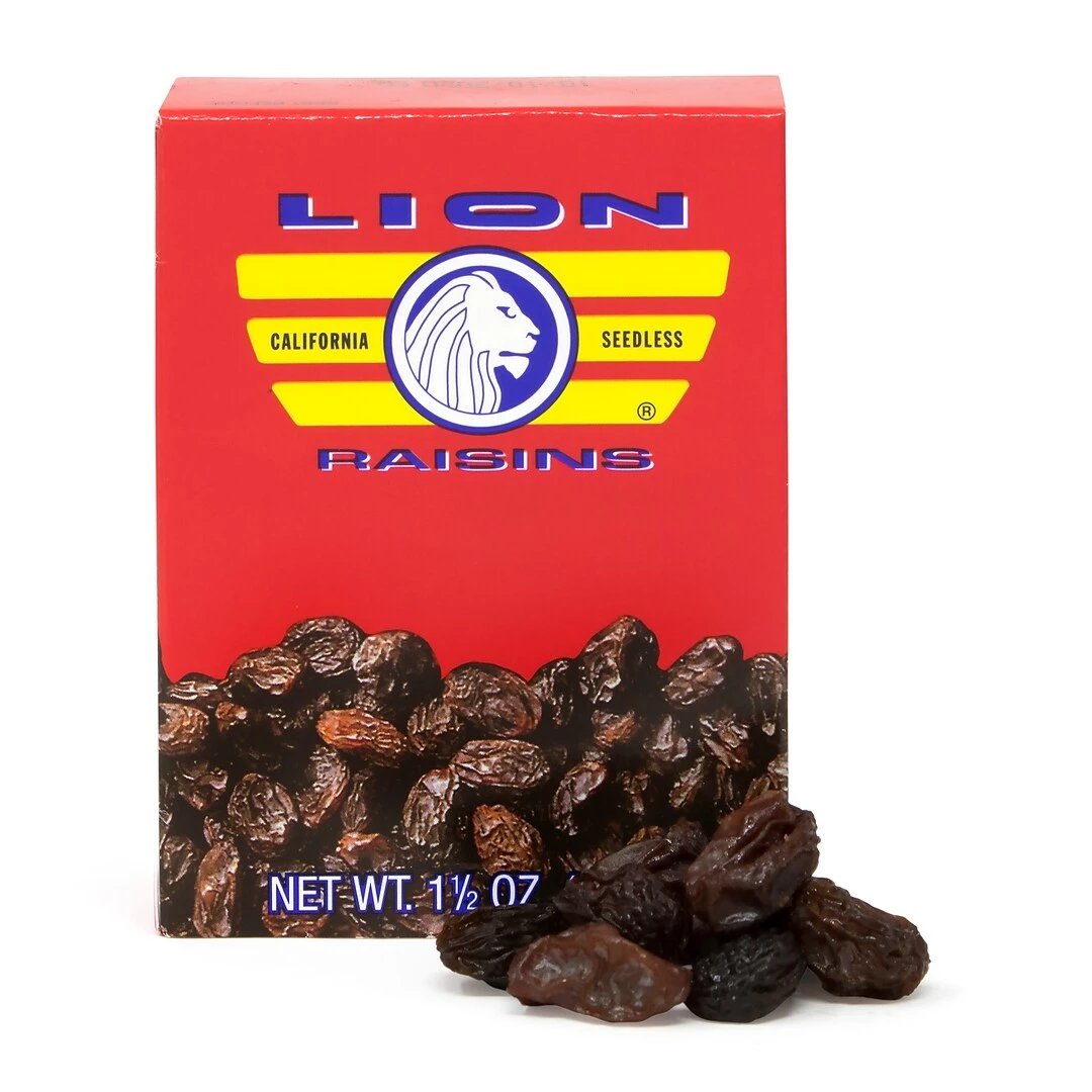 Lion California Seedless Raisins, 1.5 Oz, 36/Pack (308-01001) - Image 3