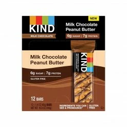 KIND Bar, Milk Chocolate/Peanut Butter, 1.4 Oz.,12/Pack (28352)