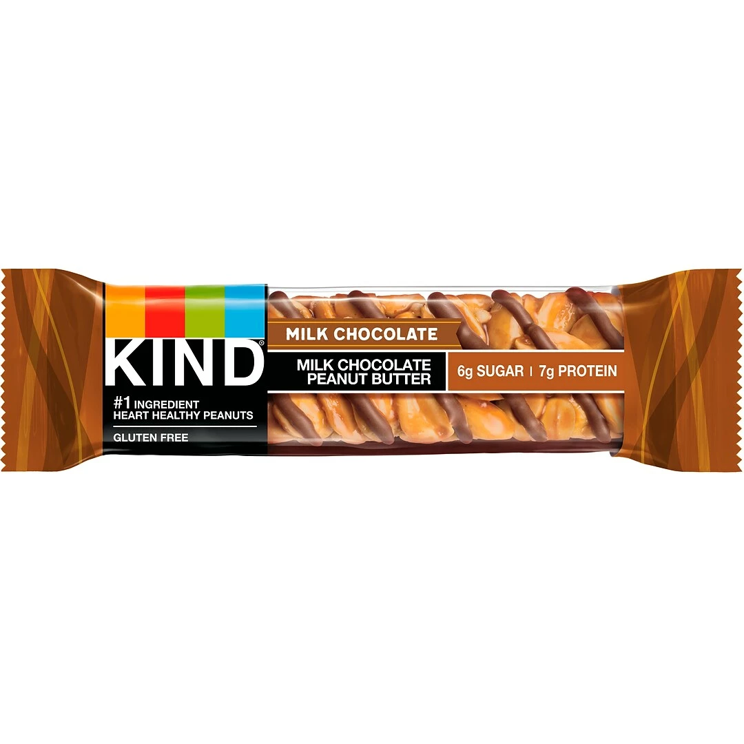KIND Bar, Milk Chocolate/Peanut Butter, 1.4 Oz.,12/Pack (28352) - Image 3