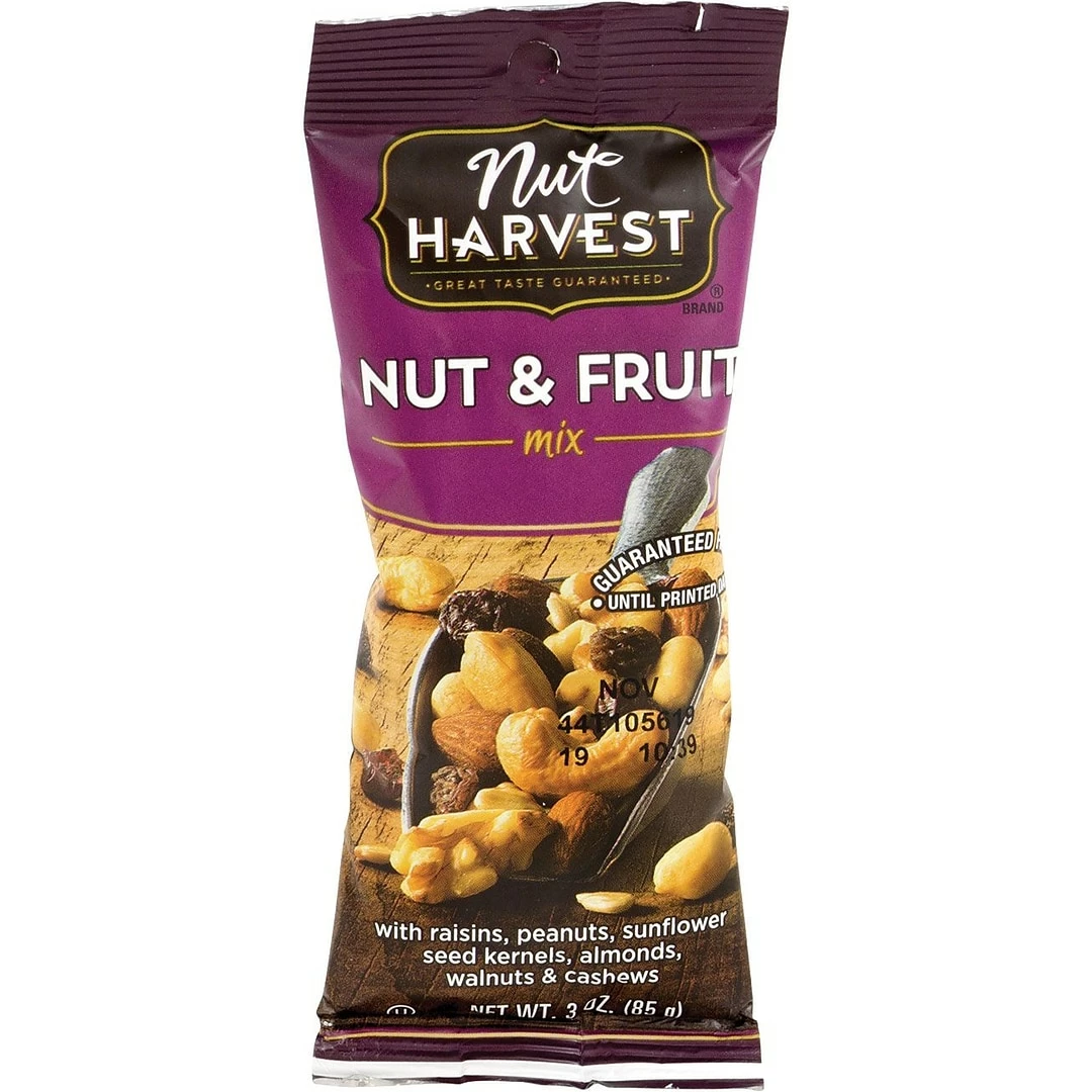 Nut Harvest Nut & Fruit Mix, 3 Oz, 8 Pack