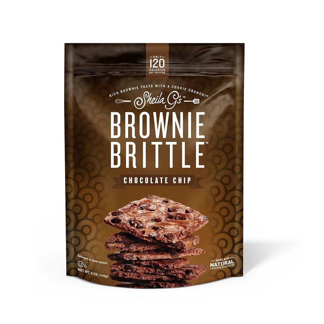 Sheila G's™ Brownie Brittle™, Chocolate Chip, 5 Oz, 12/CT
