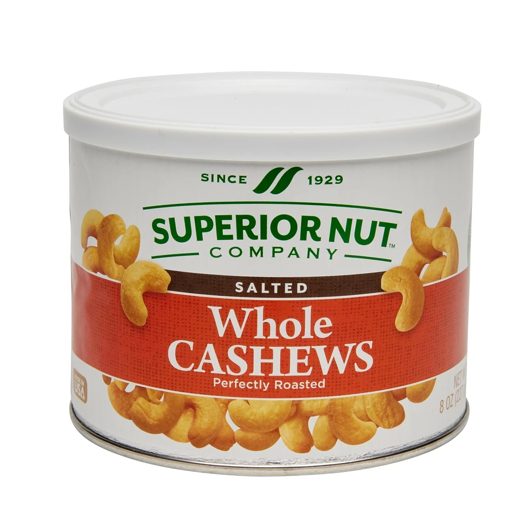 SUPERIOR NUT COMPANY Superior Nut Whole Cashews, 8 Oz, 12 Count - Image 2