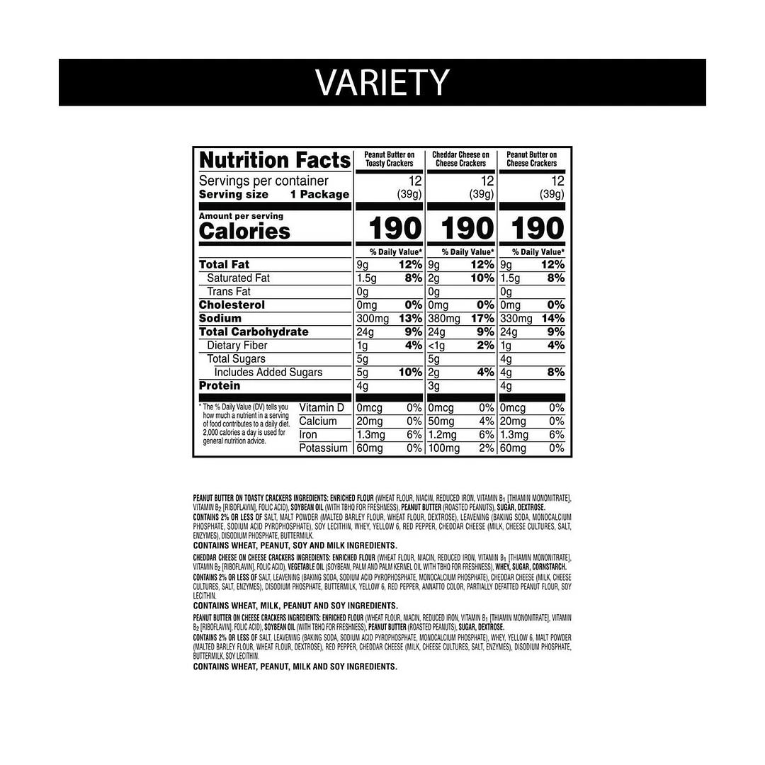 Austin Variety Pack Crackers, Assorted Flavors, 1.8 Oz., 36/Box (7978310104) - Image 3