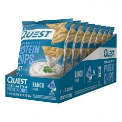 Quest Protein Chips, Ranch, 1.1 Oz., 8/Pack (307-00242)
