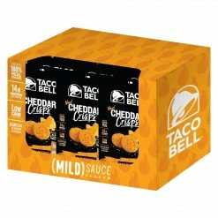 Taco Bell Cheddar Crisps, Mild Sauce, 2 Oz., 9/Box (43816)