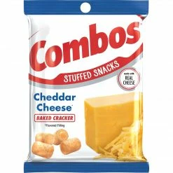 Combos Baked Cracker Snacks, Cheddar Cheese, 6.3 Oz., 12/Carton (MMM42007)