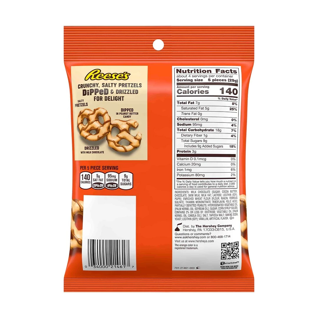 REESE'S Dipped Pretzels, 4.25 Oz., 4 Count (21461) - Image 2