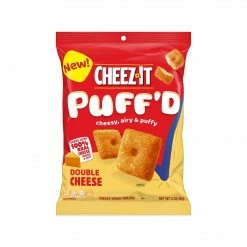 Cheez-It Puff'd Snack Crackers, Double Cheese, 3 Oz., 6/Carton (2410000022)