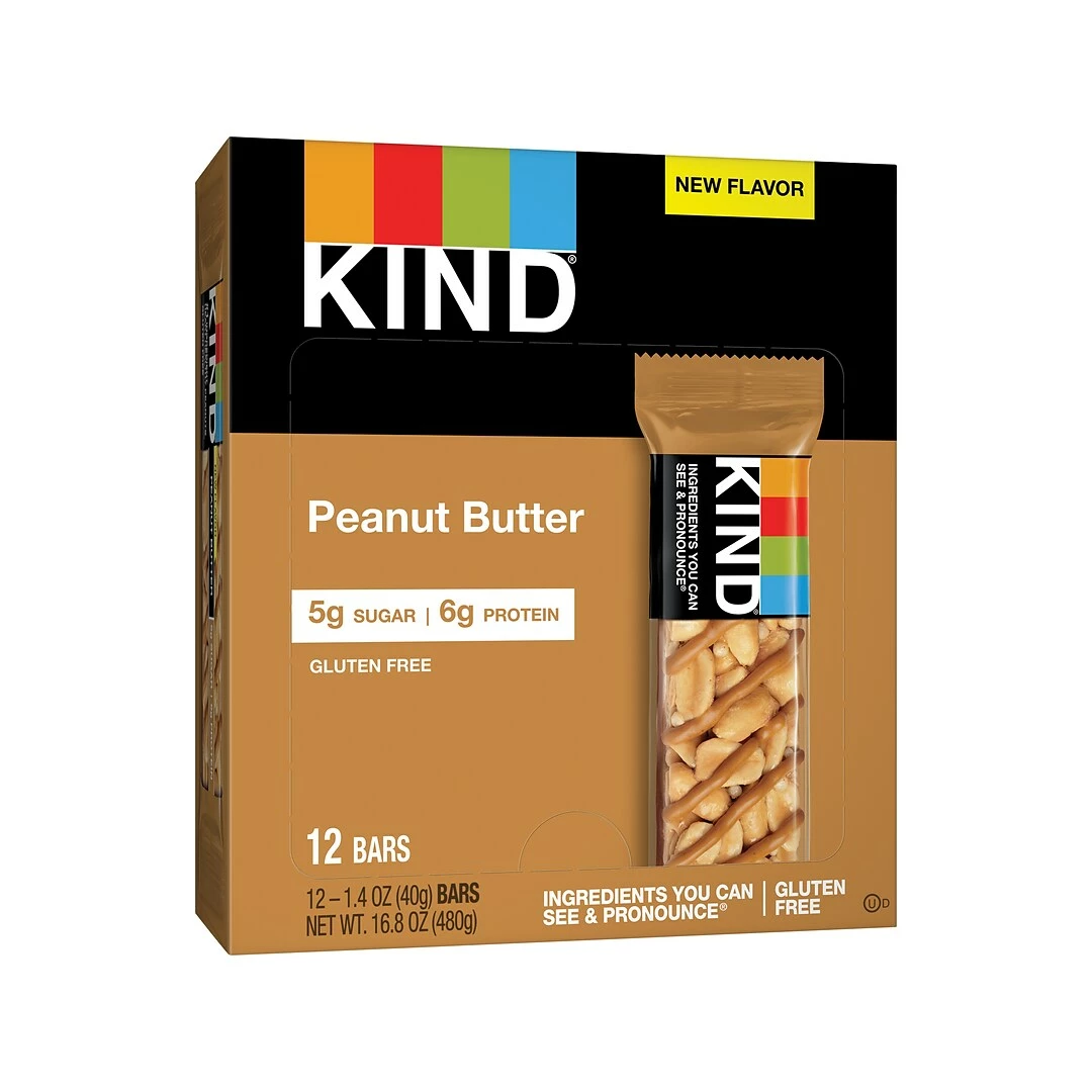 KIND Bar, Peanut Butter, 1.4 Oz.,12/Box (27742) - Image 2