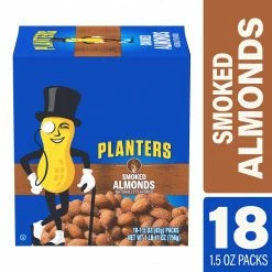Planters® Smoked Almonds, 1.5 Oz. Bags, 18/Box (07237)