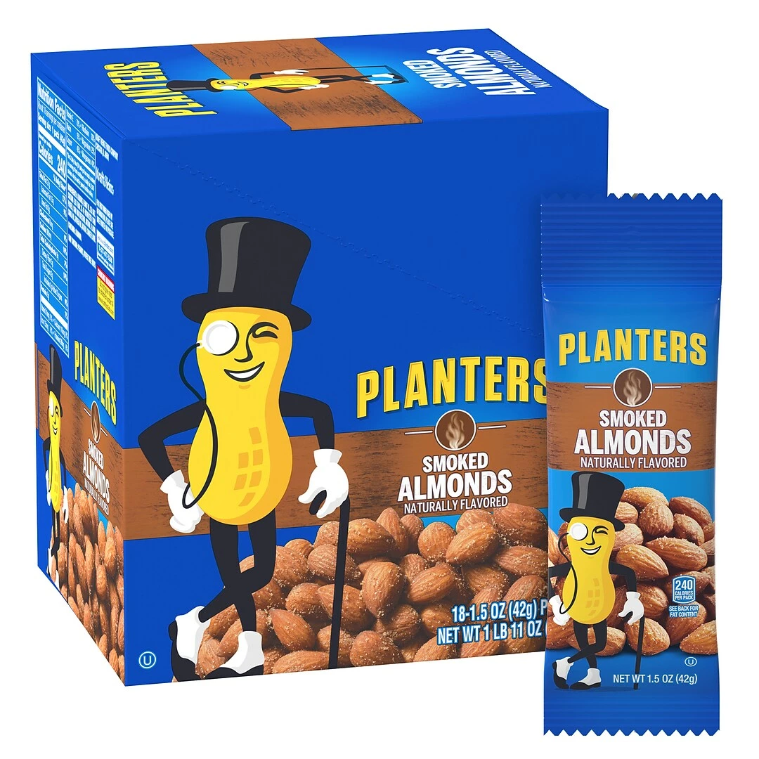Planters® Smoked Almonds, 1.5 Oz. Bags, 18/Box (07237) - Image 2
