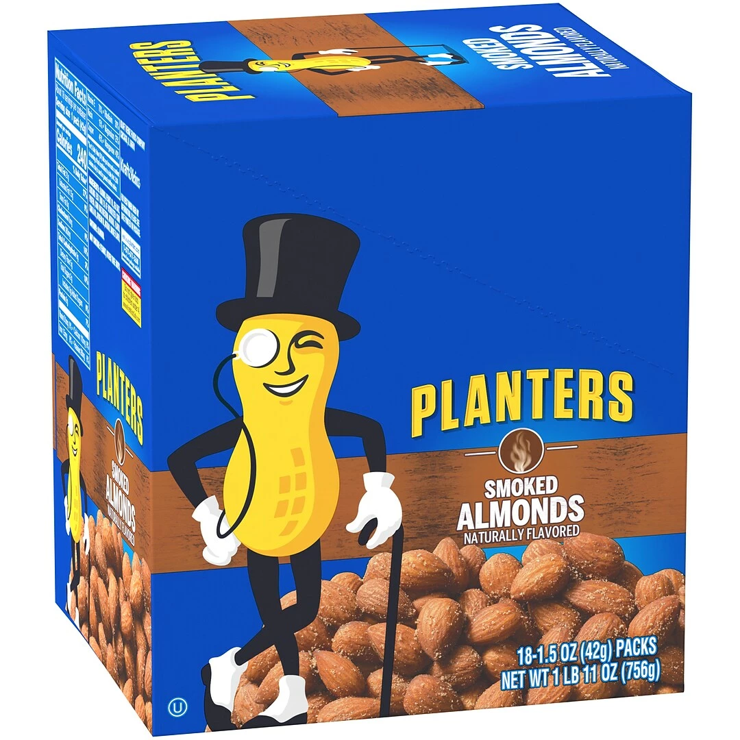 Planters® Smoked Almonds, 1.5 Oz. Bags, 18/Box (07237) - Image 3