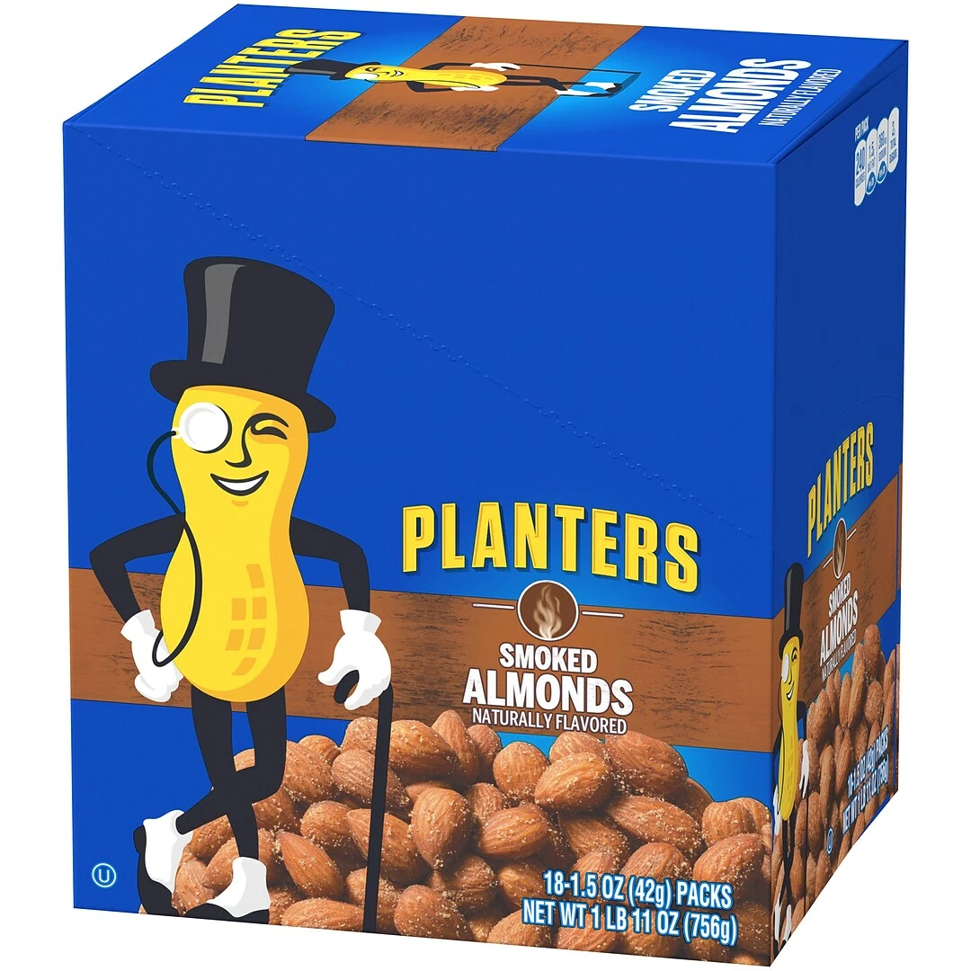 Planters® Smoked Almonds, 1.5 Oz. Bags, 18/Box (07237) - Image 4