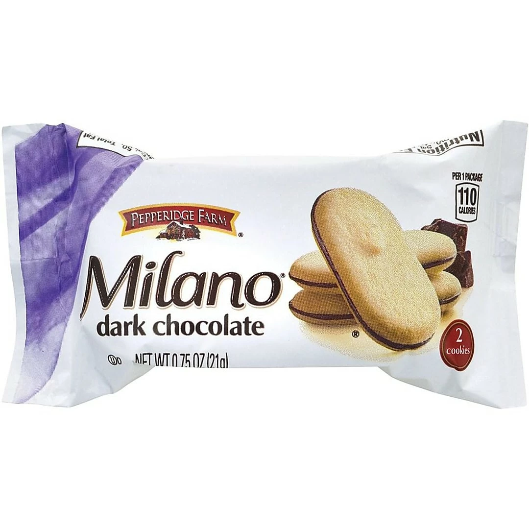 Pepperidge Farm Milano Dark Chocolate Cookies, 1.5 Oz., 60/Pack (CAM11310) - Image 2