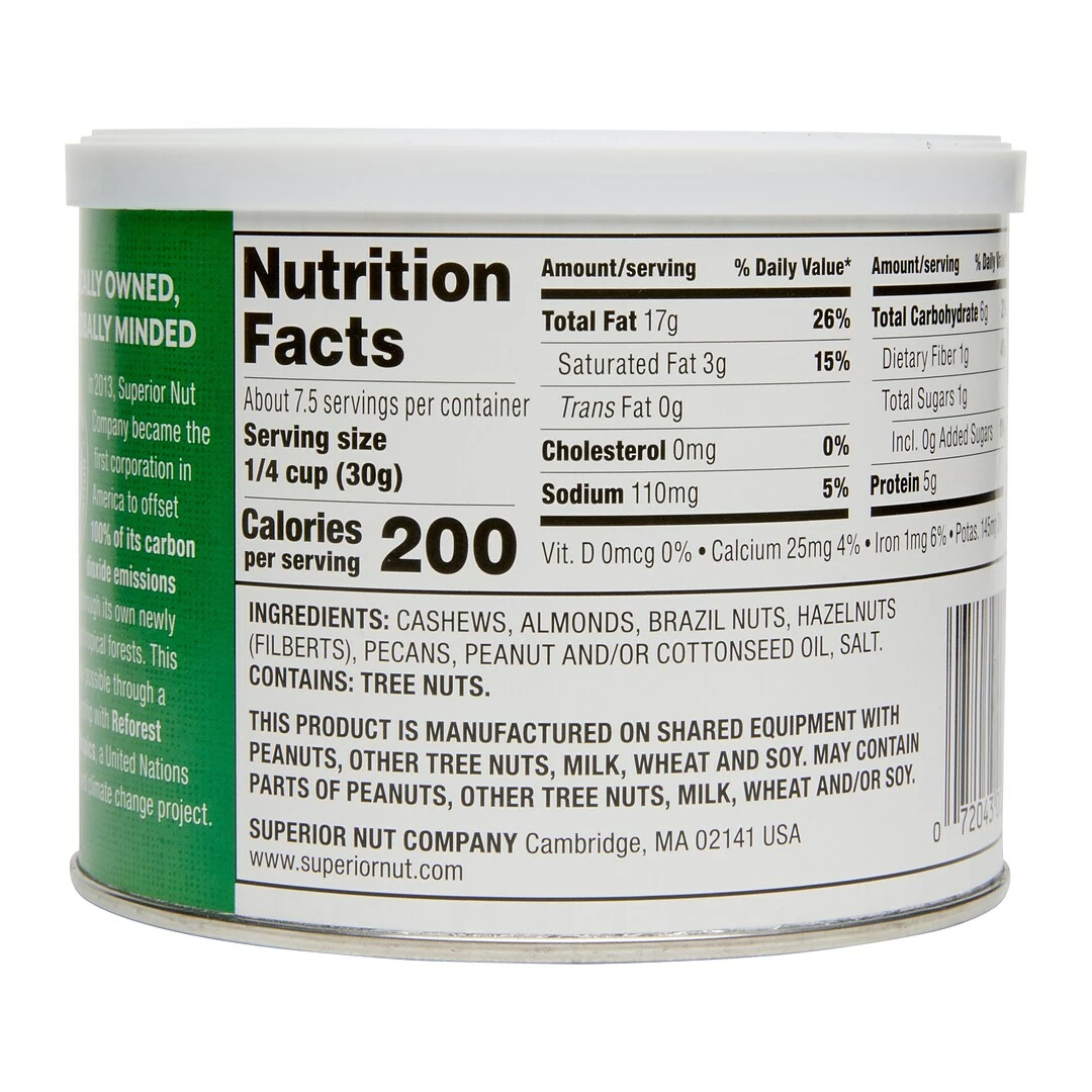 SUPERIOR NUT COMPANY Superior Nut Deluxe Salted Mixed Nuts W/ No Peanuts, 8 Oz, 12 Count 6 SUPERIOR NUT COMPANY Superior Nut Deluxe Salted Mixed Nuts W/ No Peanuts, 8 Oz, 12 Count - Image 4