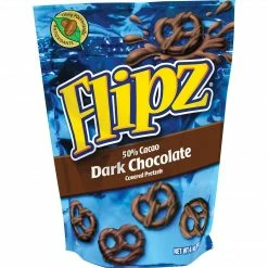 Flipz® Dark Chocolate Covered Pretzels, 4 Oz. Bags, 6 Bags/Box