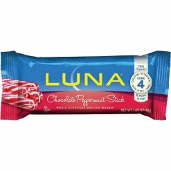 LUNA® Chocolate Peppermint Stick, 1.69 Oz. Bars, 15 Bars/Box