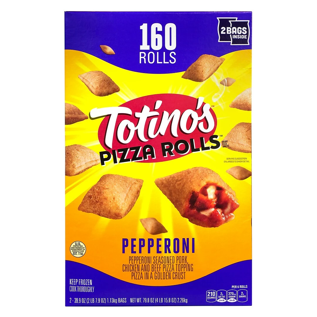 Totino’s Totino's Pepperoni Pizza Rolls, 160 Rolls/Box, 1/Box (903-00034) - Image 2