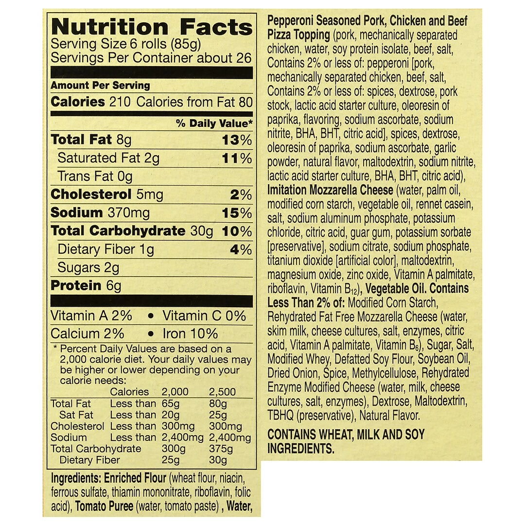 Totino’s Totino's Pepperoni Pizza Rolls, 160 Rolls/Box, 1/Box (903-00034) - Image 3