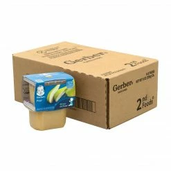 Gerber 2nd Foods Pear Baby Food, 4 Oz, 2-Packs, 8 Count (307-00060)