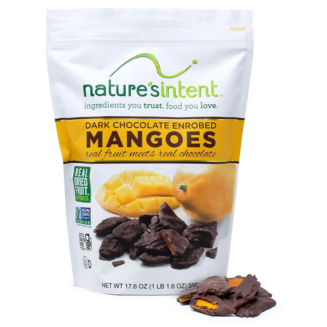 Nature’s Intent Nature's Intent Dark Chocolate Covered Mangos 17.6oz - Image 3