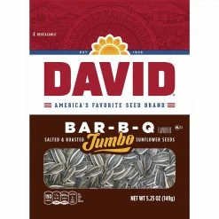 David® Sunflower Seeds BBQ Flavor, 5.25 Oz. Bags, 12 Bags/Box