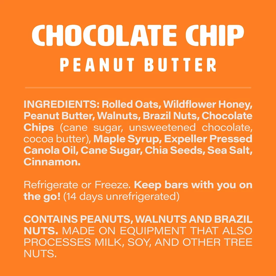 BeBOLD Chocolate Chip Peanut Butter, 2 Oz, 8 Ct (347-00001) - Image 3