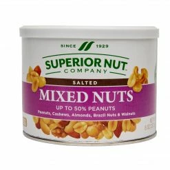 SUPERIOR NUT COMPANY Superior Nut Salted Mixed Nuts, 8 Oz, 12 Count