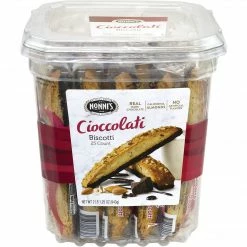 Nonni's Individually Wrapped Cioccolati Italian Cookies, 1.34oz Value Pack Pack Of 25 In A 33.25oz Tub