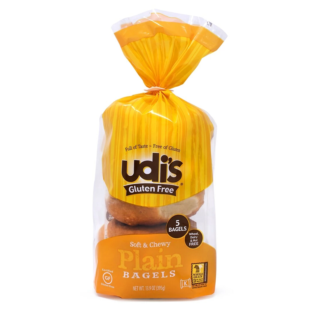 Udi's Plain Bagel, 5 Bagels/Pack, 3/Pack (603-00001) - Image 3
