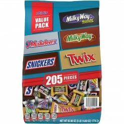 MARS Chocolate Favorites Minis Size Candy Bars Assorted Variety Mix Bag, 62.6 Oz, 205 Pieces (220-00016)