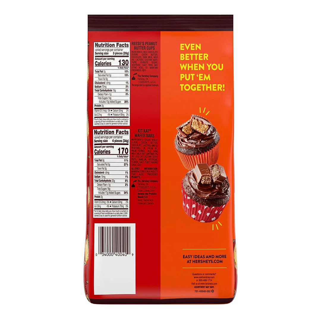 Hershey's Assorted Mini Reese's & Kit Kat, 33.36 Oz. (HEC40040) - Image 2